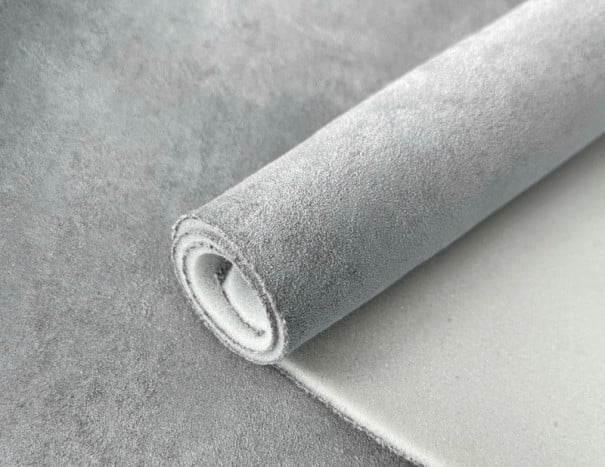 Látka na opravu stropnice do auta 200x150 cm samolepicí pěnová barevná látka pro čalounění stropu dveří interiéru vozu stříbrná