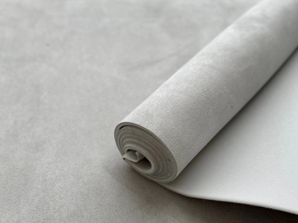 Látka na opravu stropnice do auta 200x150 cm samolepicí pěnová barevná látka pro čalounění stropu dveří interiéru vozu světle šedá