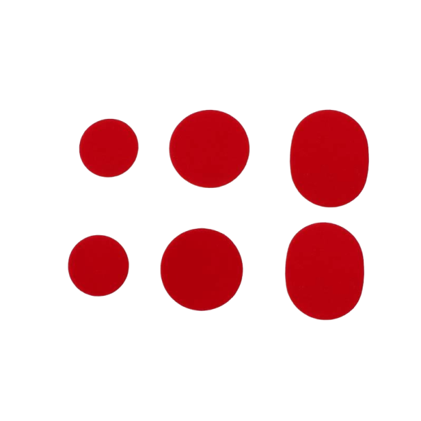 Łatki naprawcze do butów 6 szt czerwony