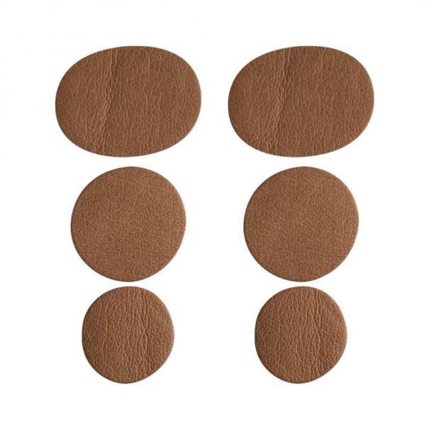 Łatki naprawcze do butów 6 szt Z219 brązowy