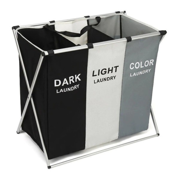 Laundry Basket with Three Compartments 1