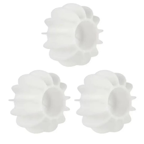 Laveur de poils en silicone pour machine à laver 3 pcs blanc