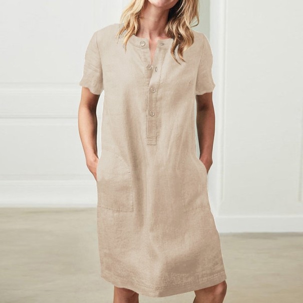 Laza ruha rövid ujjú khaki 3XL