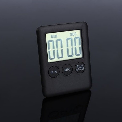 LCD digital matlagningstimer vit