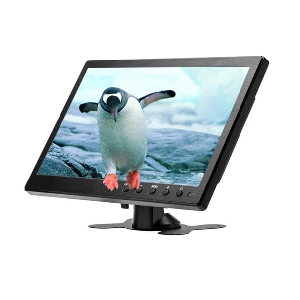 LCD monitor 10,1" HD s reproduktorem a video vstupem BNC HDMI VGA i AV Rozlišení 1024 x 600 Bezpečnostní i počítačový displej do auta i CCTV 1