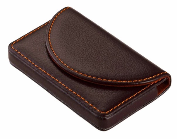 Leather Document Holder T991 coffee brown