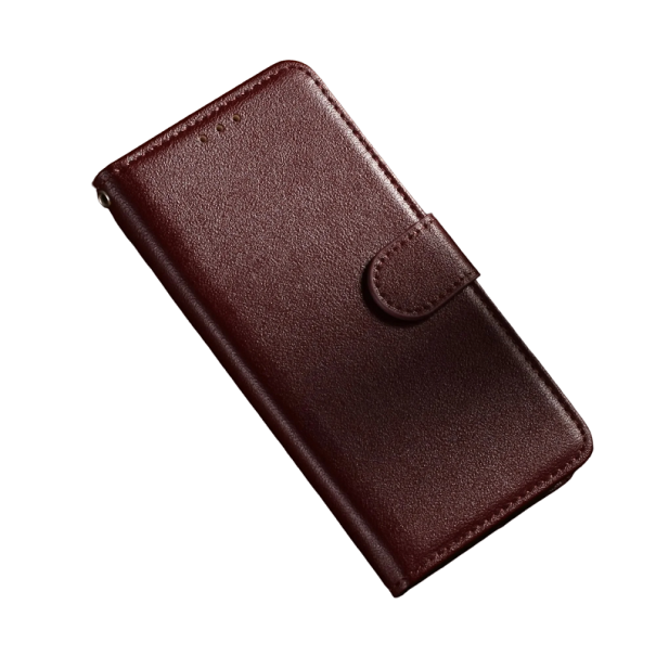 Leather Flip Case for Samsung Galaxy A14 wine red