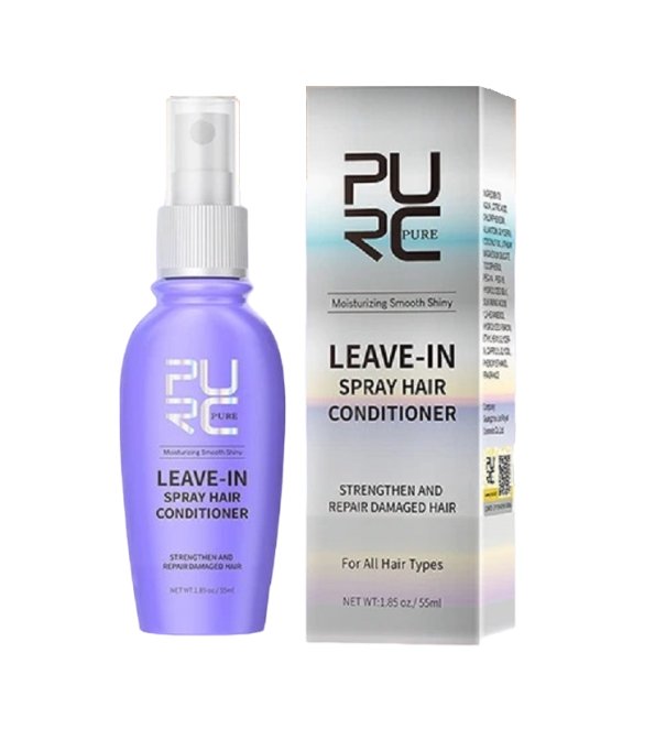 Leave-in-Conditioner für geschädigtes Haar. Leave-in-Haarmaske im Spray mit Kokosnussöl und Vitamin E. Keratin-Pflege für weiches und gesundes Haar, 50 ml 1