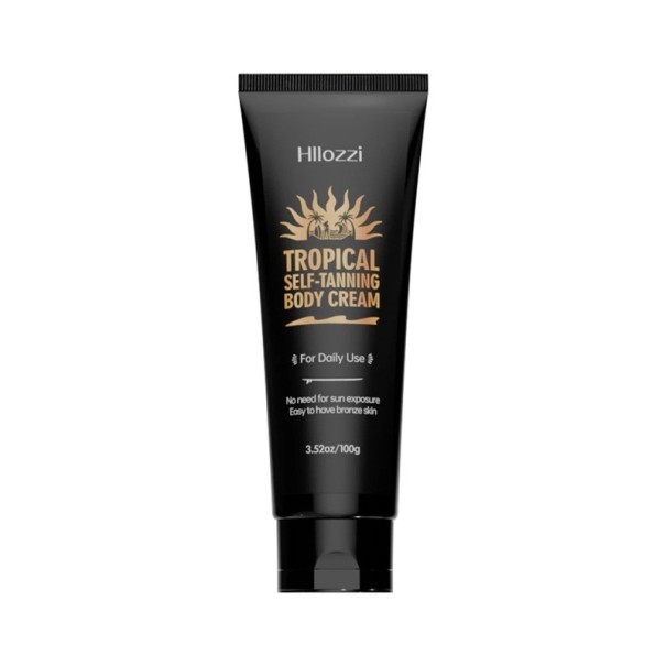 Leche autobronceadora para el cuerpo y la cara Bronceado más rápido y profundo 100 g Con aceite de coco, aloe vera y vitamina C Para todo tipo de piel 1