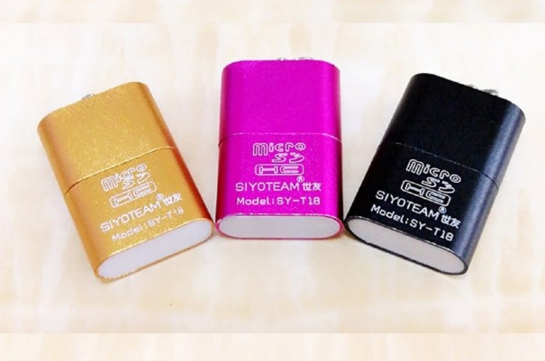 Lector de tarjetas micro SD USB A1362 rosa