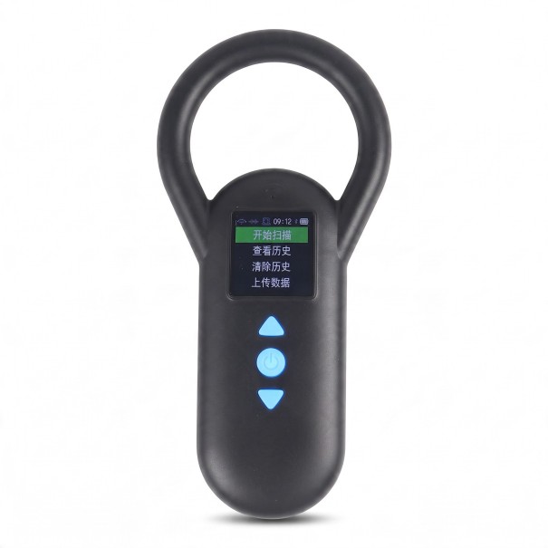Lectora de microchips para animales Fonkan S70 USB Memoria 500 registros FDX-B y EMID ISO 11784/85 Pantalla 3,66 cm Negra Para perros y gatos 1