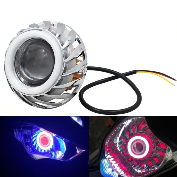 LED Angel Eye Motorcykelstrålkastare