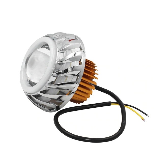 LED Angel Eye Motorrad-Frontlicht rot