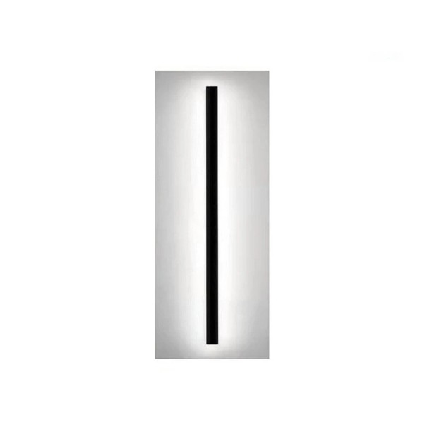 LED Außenleuchte Wandleuchte modern linear 60 cm 19 W kaltweiß schwarz wasserdicht für Fassade Terrasse Eingang und Garten