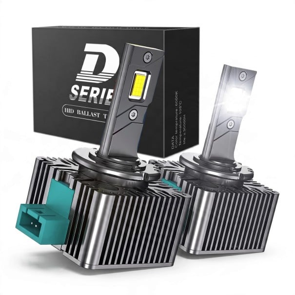 LED-Autolampen D8S CANBUS, Ersatz für Xenon, 12000 lm, 70W, Aluminiumkühlung mit Ventilator, IP68, 6000K kaltes Weiß für Autoscheinwerfer 1