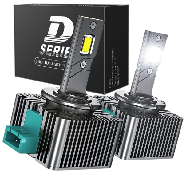 LED autožárovky D4S sada 2 ks 70 W Hliníkové tělo s ventilátorem a krytím IP68 Studená bílá 6000 K Náhrada xenonové výbojky ve světlometech 1
