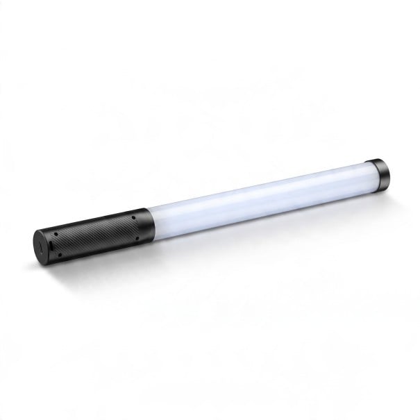 LED barevná tyčová lampa Ulanzi VL119 RGB 2500 až 8500 K CRI 95+ 50 x 3,7 cm OLED displej a baterie Černobílá Na focení a video 1