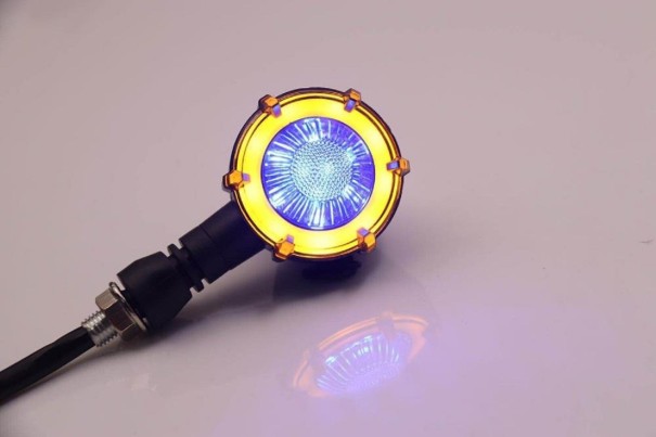 LED-Blinker für Motorrad 2 Stück N67 blau