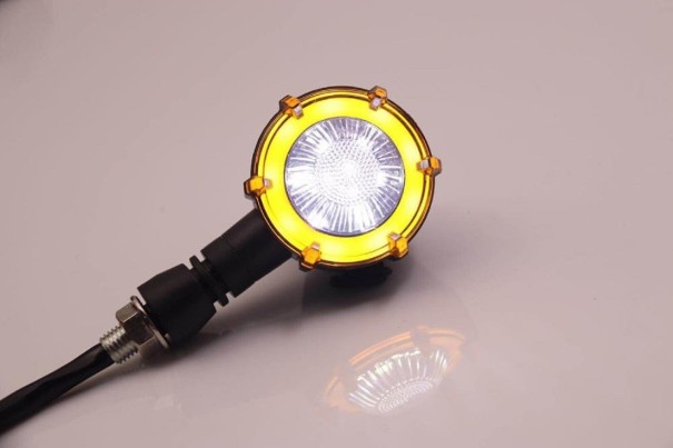 LED blinklys til motorcykel 2 stk. N67 hvid