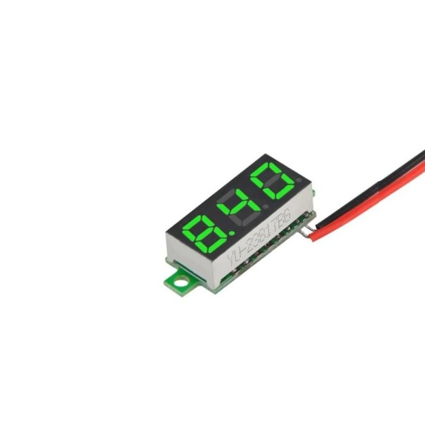 LED digital voltmeter 0-100V grön