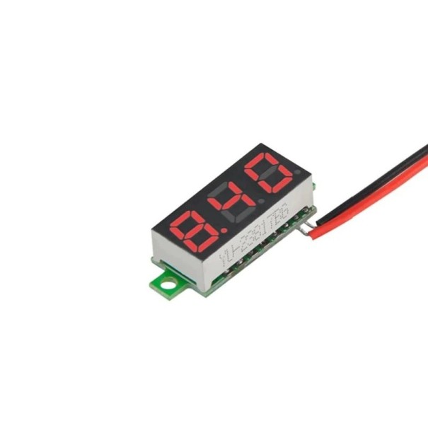LED digitální voltmetr 0-100V černá
