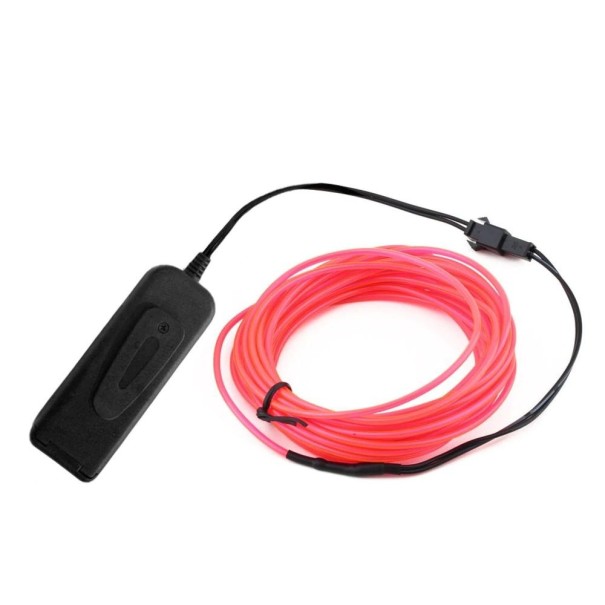 LED-draadkabel voor kleding 1 m roze