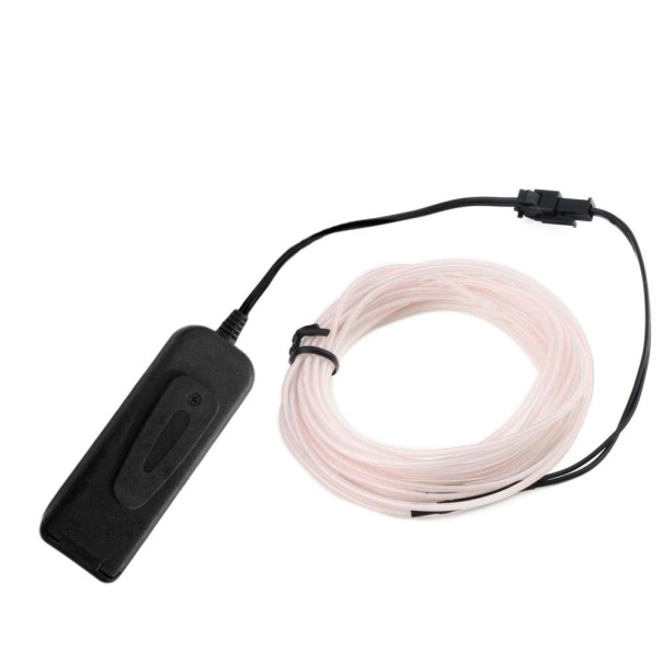 LED drátový kabel na oblečení 1 m bílá