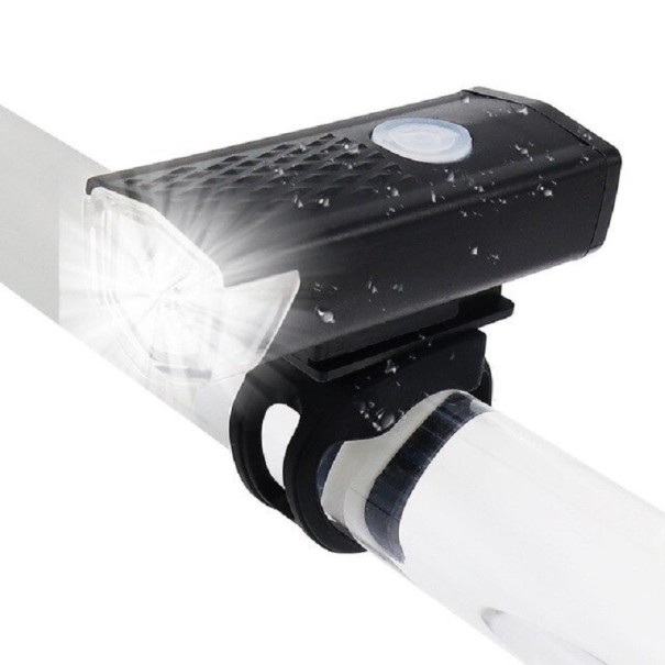 LED fram cykelljus svart