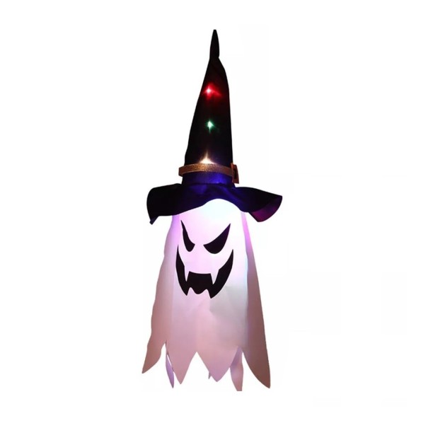 LED hængende Halloween dekoration spøgelse kold hvid