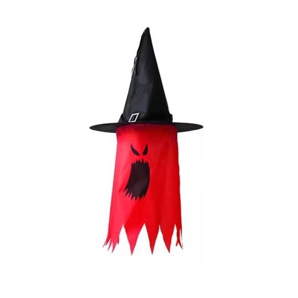LED Halloween dekoration spøgelse rød