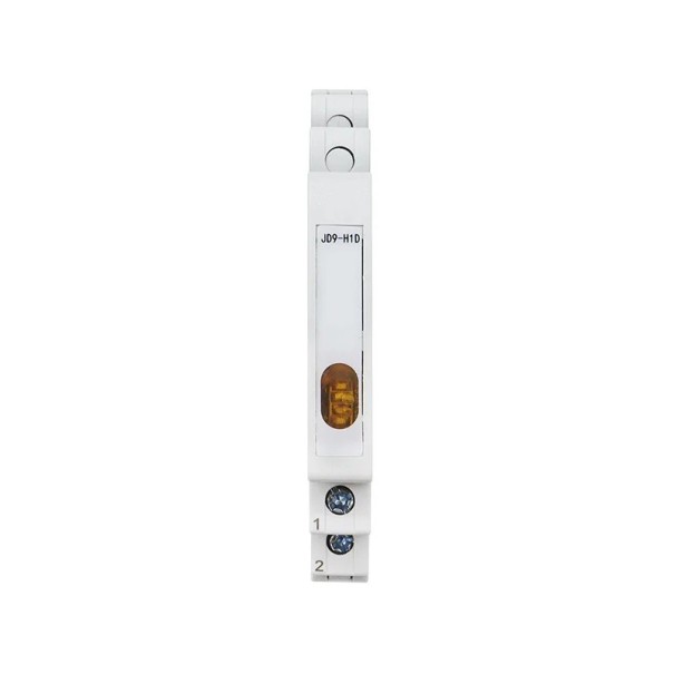 LED-indicator 85 x 10 x 64 mm 230 V AC/DC 50/60 Hz Eengkleurige signaallamp JD9 DIN-rail 35 mm IP20 ≤20 mA geel