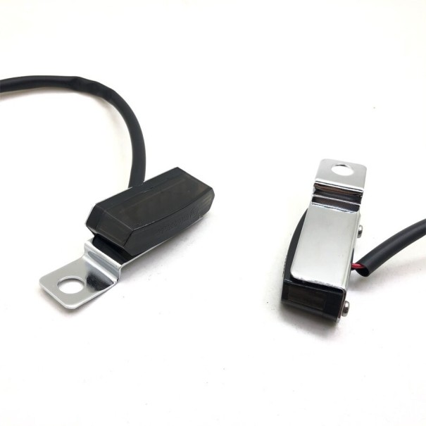 LED Indicators for Motorbike 2 pcs N46 silver