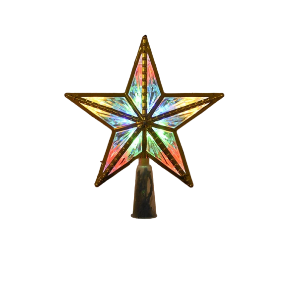 LED-joulutähti 15,5 cm monivärinen