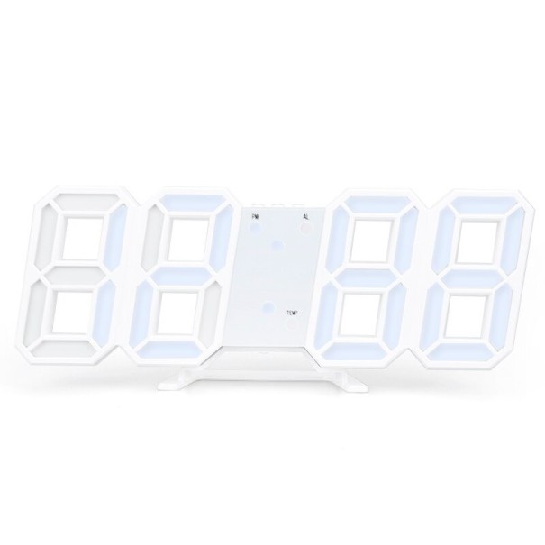 LED klocka vit