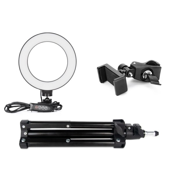 LED kruhové svetlo 16 cm so statívom K2433 55 cm