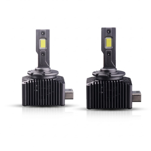 LED λάμπες D3S για προβολείς 6000K 30000 lm Canbus, 70 W ζευγάρι, αλουμίνιο με ανεμιστήρα, μαύρες, αντικατάσταση xenon HID για αυτοκίνητο 12–24 V 1