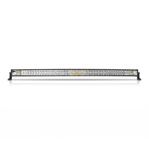 LED Lichtleiste gewölbt 1020 W 52 Zoll Länge 129,8 cm IP68 Kaltes weißes Licht 6500 K Schwarzes Gehäuse Mit Verkabelung Für Offroad- und Arbeitsmaschinen 1