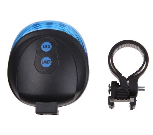 LED luce per bicicletta con laser blu