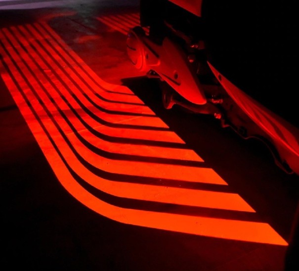 LED motorfiets achtergrondverlichting 2 stuks rood