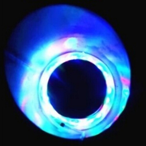 LED-Motorradauspufflicht blau