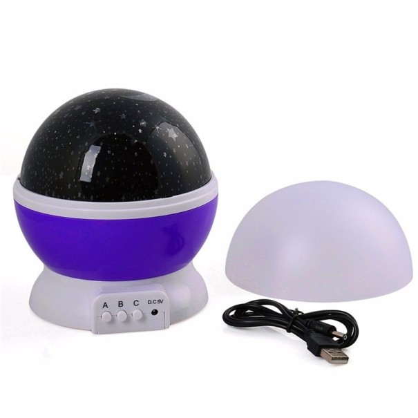 LED-nattehimmelprojektor J1970 lilla