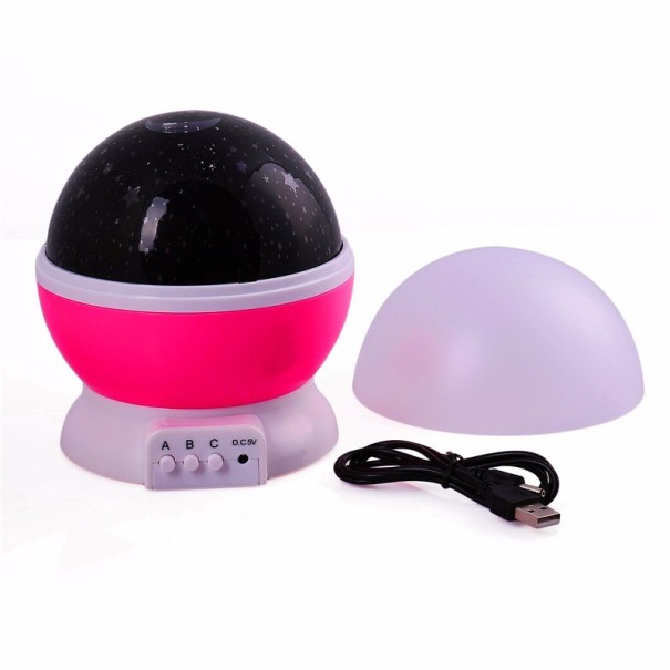 LED-nattehimmelprojektor J1970 rosa