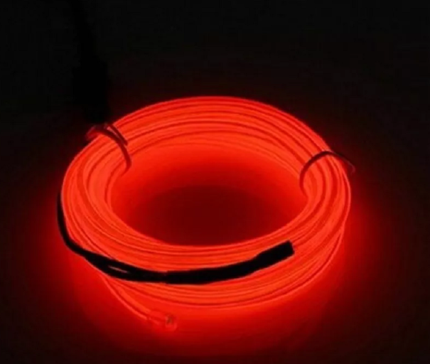 LED NEON ohybný opasok 5 m červená