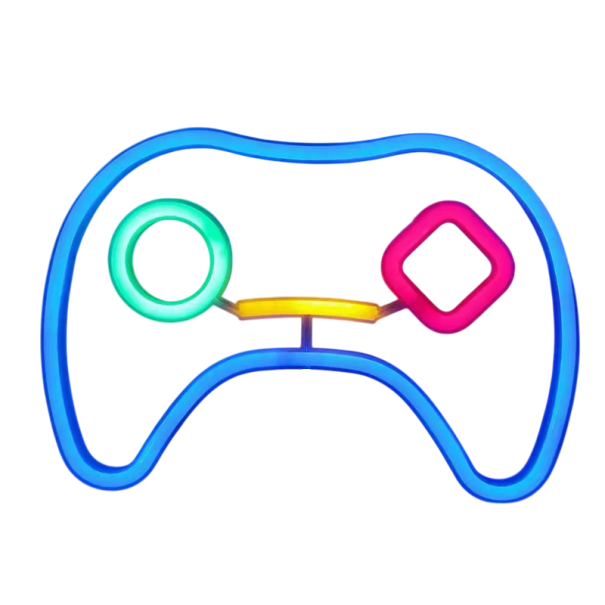 LED Neon Wall Decoration in the Shape of a Game Controller USB or 3x AA Batteries Gaming Light Panel Illuminating Wall Decoration 1