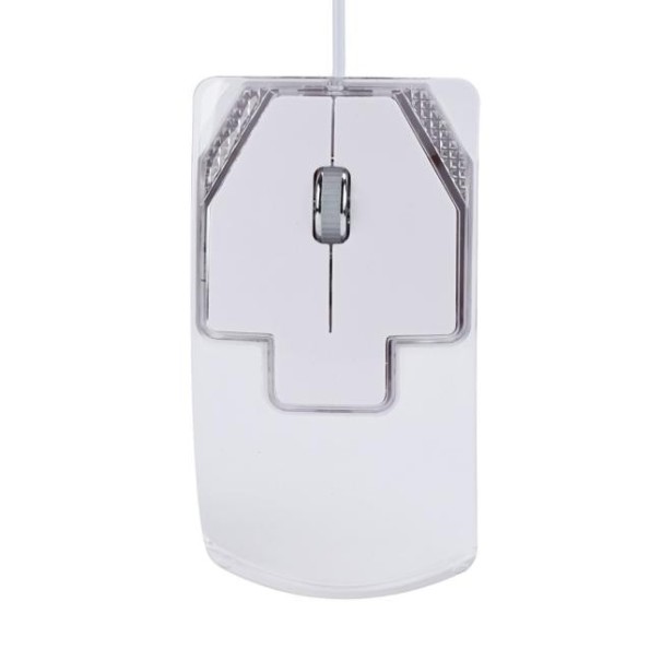 LED optisk mus 1600 DPI hvid