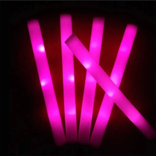 LED penová tyč 30 ks ružová