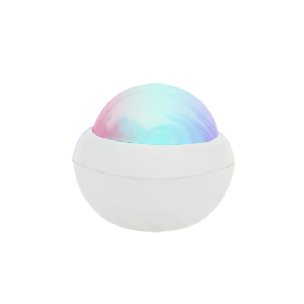 LED projektor noční oblohy s ovladačem a barevným efektem, 7,8 x 8 cm, USB napájení, dekorace do pokoje a noční světlo bílá