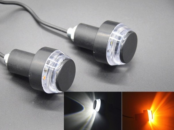 LED-richtingaanwijzers voor motorfiets 2 stuks B652 oranje