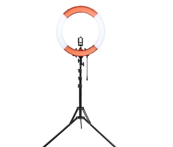 LED-ringlys 48 cm med farvefiltre 1