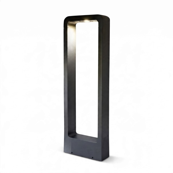 LED søjlelampe til haven 15 W COB Neutral hvid 4500 K 60 cm Aluminium AC 85–265 V Sort Vandtæt belysning til gård og omgivelserne ved villaen 1